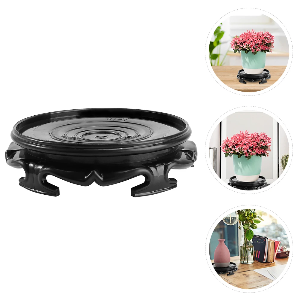 

1pc Waterproof Resin Bonsai Base Tray Durable Flowerpot For Indoor Balcony Garden Plant Shelf Flower Pot Floor Plant Stand