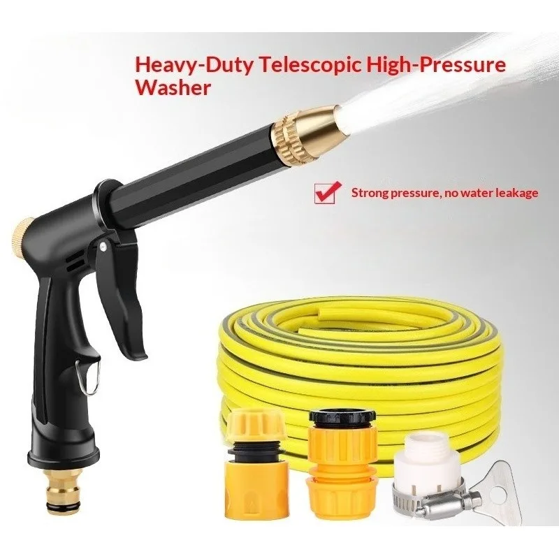 

High-Pressure Home Garden Water Hose Extendable Cleaning Sprinkler Spray Gun for Washing Cars And Watering Flowers