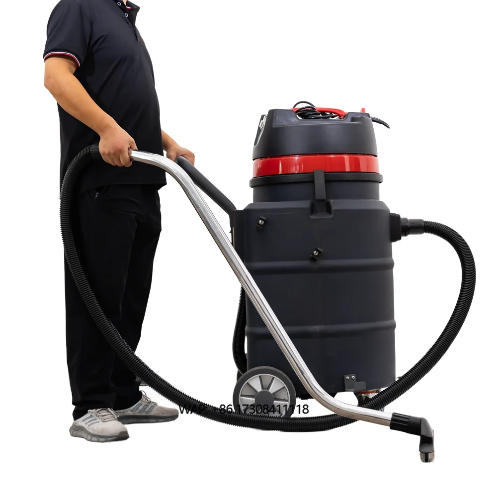 V90 High Grade Industrial Wet and Dry Vacuum Cleaner 3 Motors for Heavy Duty Cleaning