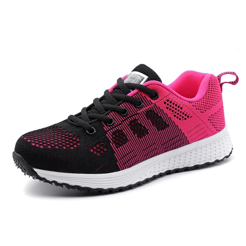Fashion 2025 New Women's Sneakers Mesh Fabric Woman Shoes Walking Sneaker Woman Lace Up Tenis Feminino Sneakers For Women image 5