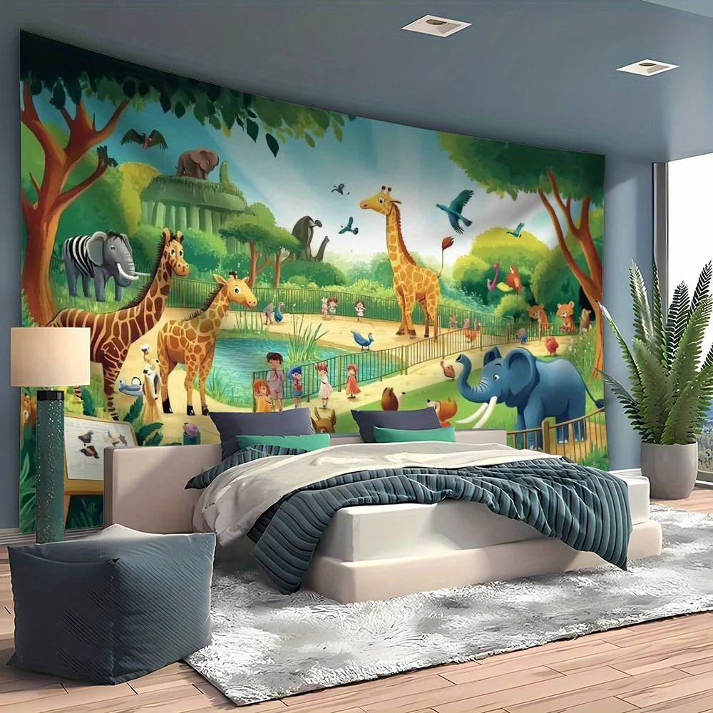 1 Stück Cartoon-Zoo-Tiere Gira – Background For Kids Education Bewertung und Preis