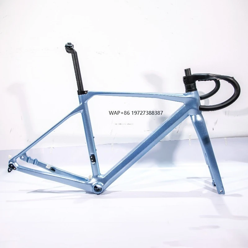 

Прямая продажа с фабрики, 11/12 скоростей, велосипедная рама из углеродного волокна, отзывчивая гравийная дорожная рама 700c со встроенным скрытым рулем