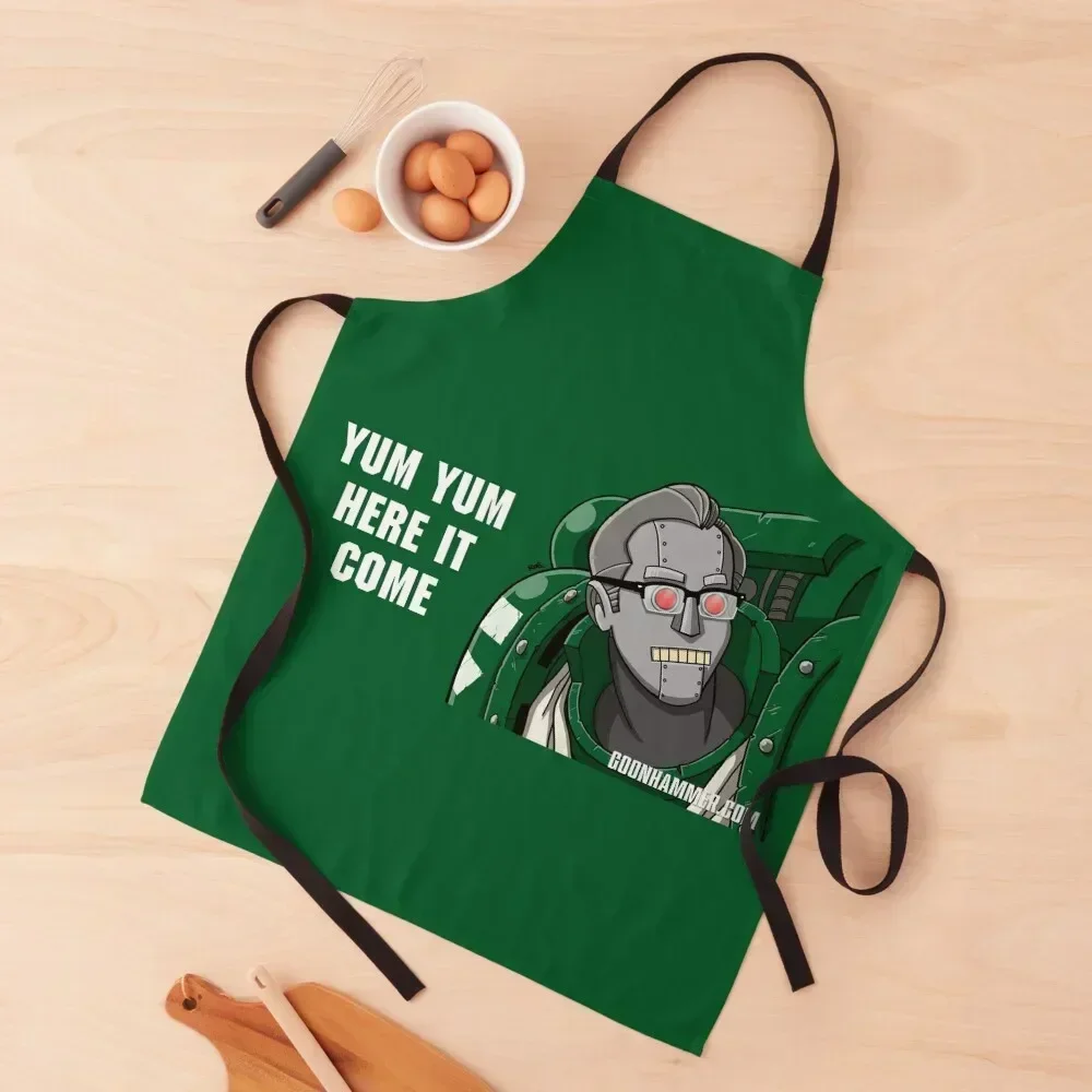 

Gregbot (White Text, Transparent) Apron Chef Uniform Woman Kitchen Novel Kitchen Accessories Kitchen Special Accessories Apron