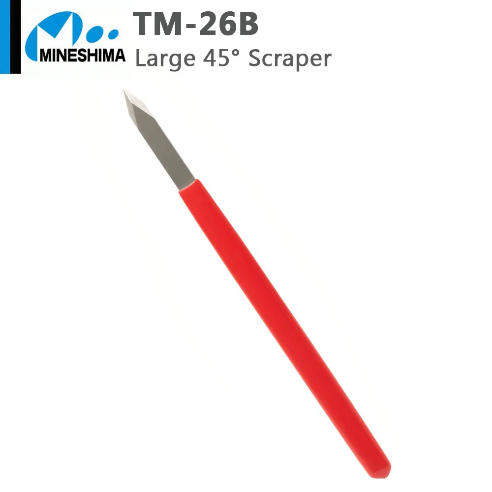 MINESHIMA TM-26B 45° Large Scraper 7mm Wide Blade Precision Hand Tool for Jewelers Plastic Model Deburring Parting Line Removal