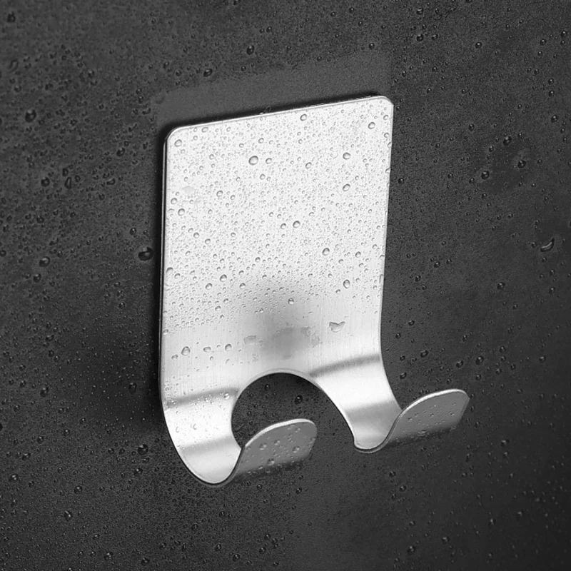 1/2 pcs Adhesive Razor Holder Stainless Steel Men Shaving Shaver Razor Stand Shelf Razor Storage Rack Bathroom Hook Organizer