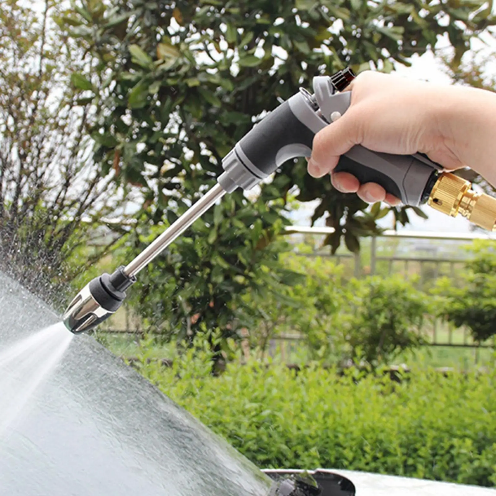 Portable Automobiles Cleaning Tool High Pressure Sprinkler Water Gun Car Washers Garden Watering Hose Nozzle Foam Lance
