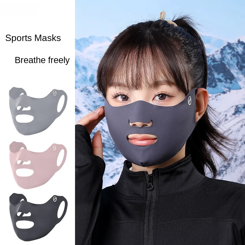 

Outdoor sports cold and warm mask, running golf special ear mask, mouth and nose breathable sunscreen mask