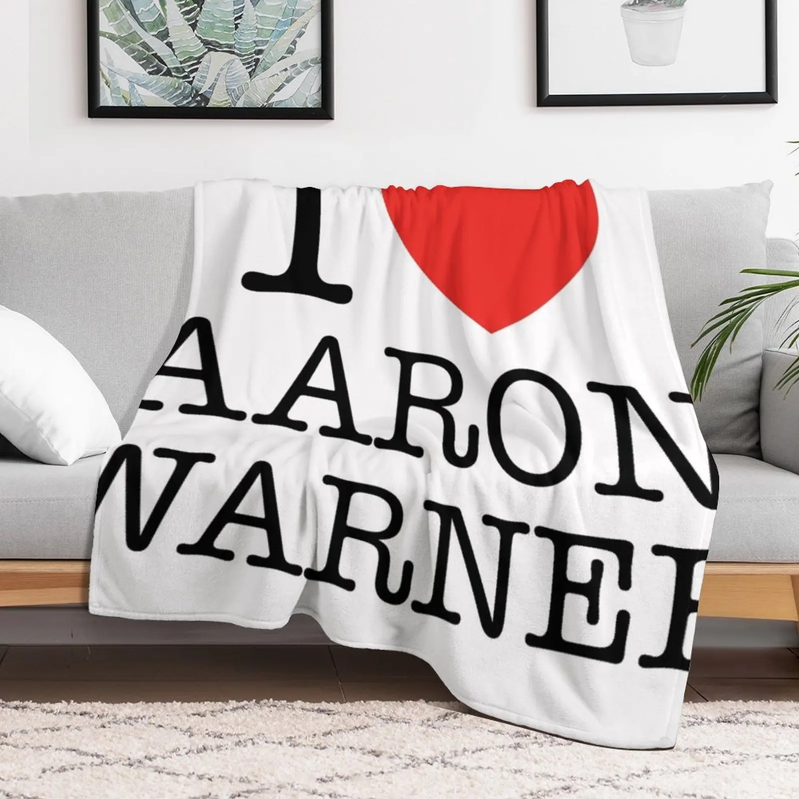 I heart aaron warner Throw Blanket Softest Plaid on the sofa warm for winter Plaid Blankets