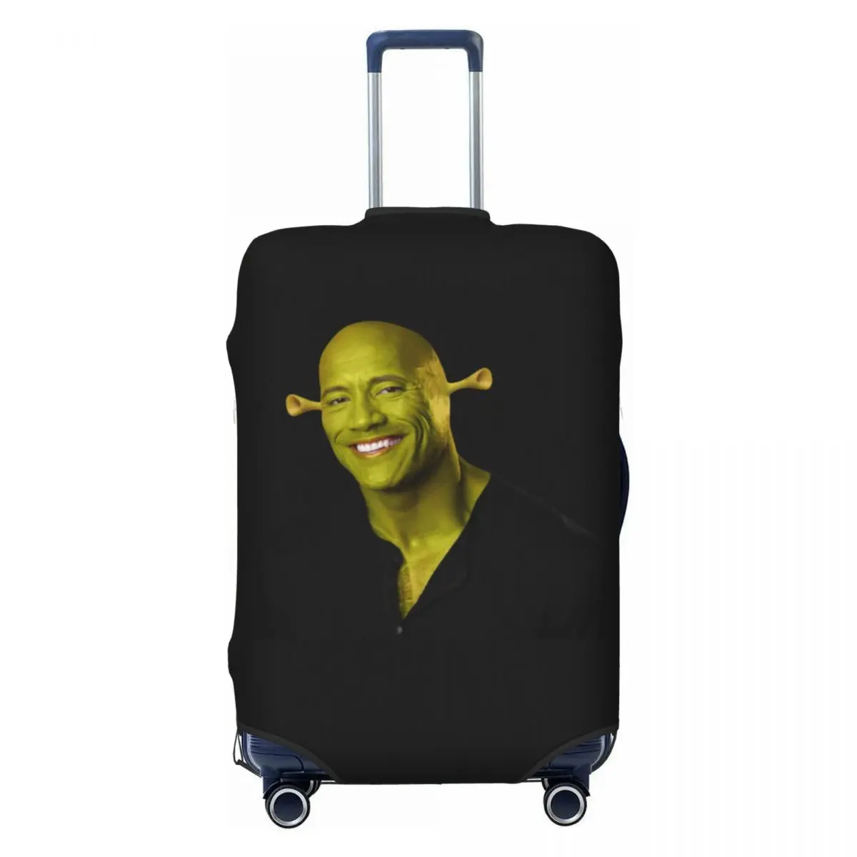 

Custom Dwayne The Shrok Johnson Travel Luggage Cover Elastic The Rock Muscle Man Suitcase Cover Protector Fit 18-32 Inch