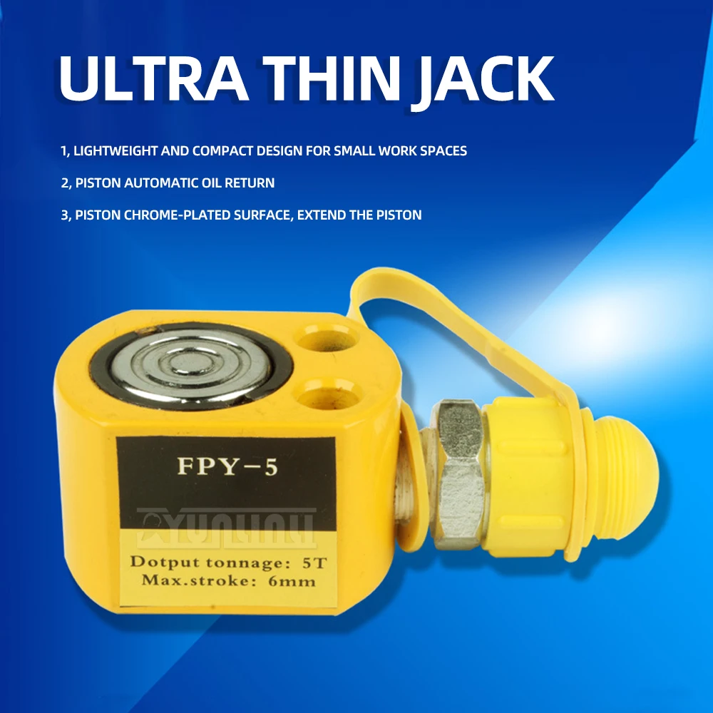 2026 5/10/20/30 T Ultra-Thin Hydraulic Lifting Jack Portable Separate Hydraulic Booster Hydrocylinder Oil Cylinder