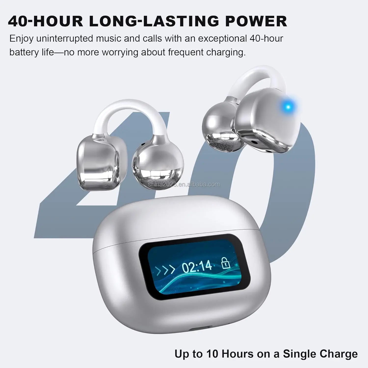 Translator Earphone For G08 Bluetooth Translation Wireless Headphones Button Control Noise Reduction HiFi Earhooks Headset