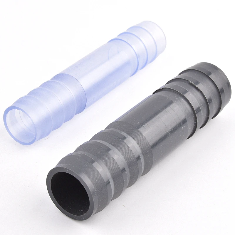 UPVC/PPH Double Pagoda Straight Through Connectors 20~50mm Garden Irrigation Water Pipe Joint Aquarium Fish Tank Hose Connector