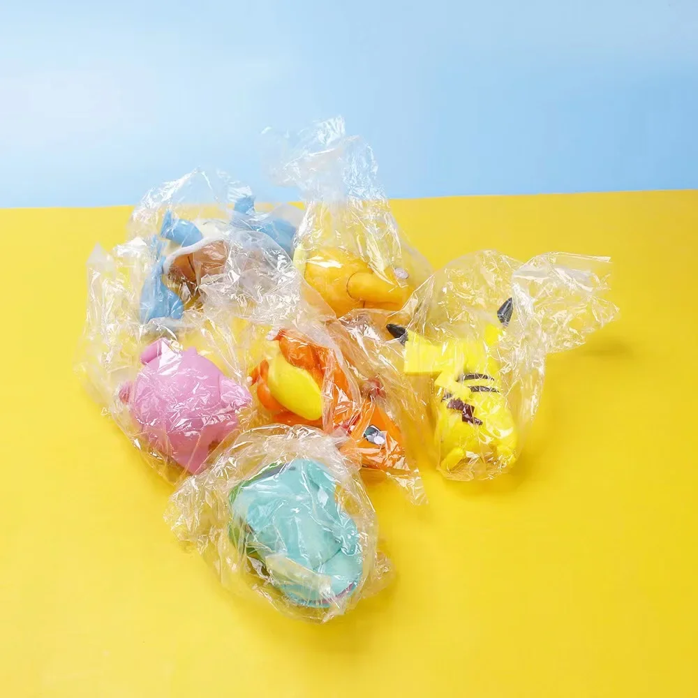 20256Pcs 포켓몬 피카추 애니메이션 피규어 장난감 PVC 케이크 자동차 장식 장식품 어린이를위한 액션 피규어 생일 크리스마스 선물