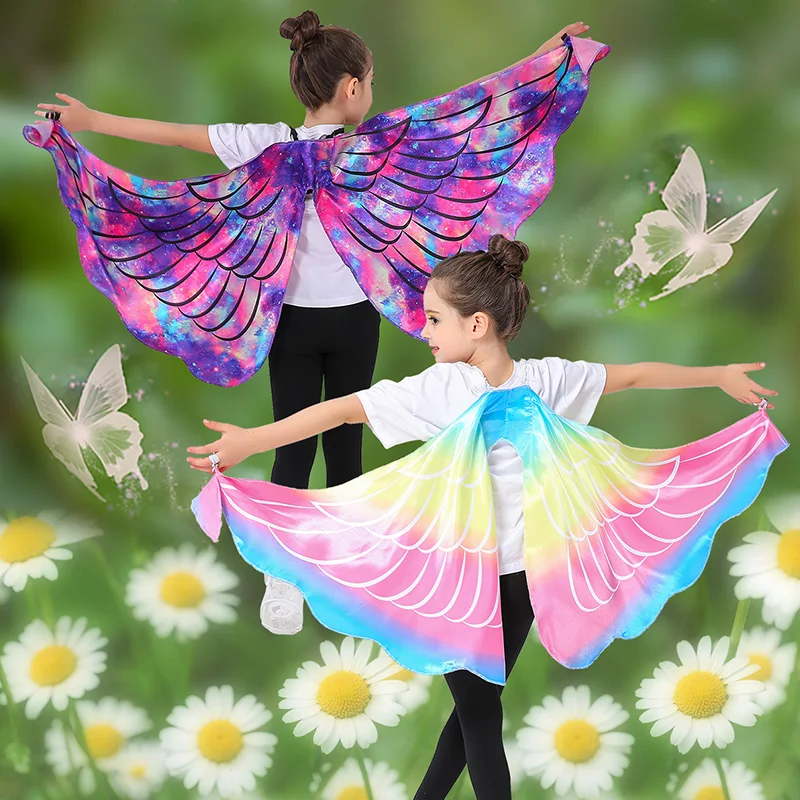 

Unicorn Wings Children's Cosplay Costume Purple Stage Performance Props Halloween Girls' Outfit Polyester Spandex Blend