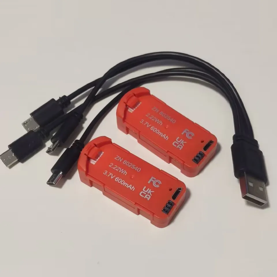 

Литиевая батарея 2 шт. 3,7 в 600 мАч с USB-кабелем для зарядки от 1 до 4 для XD1 Mini RC квадрокоптера дрона оригинальные аксессуары