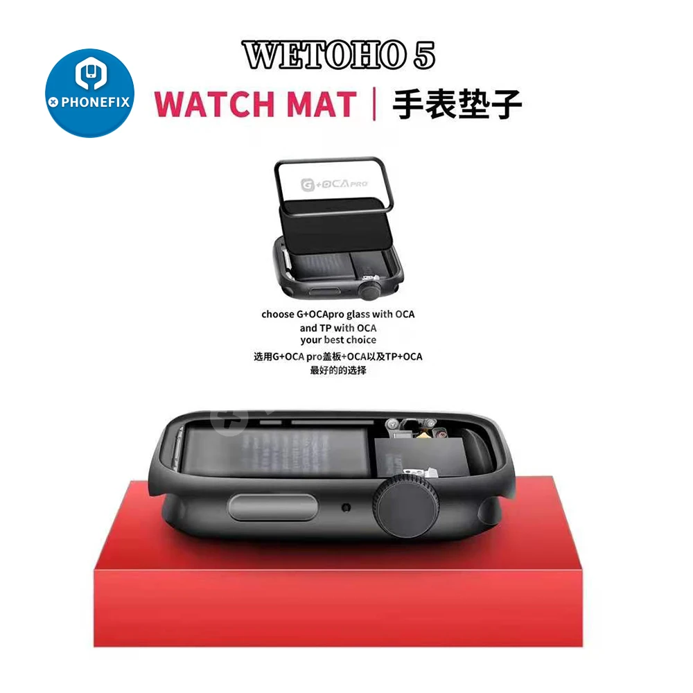 Iw-opener kit 6 em 1 ferramentas de abertura de reparo de relógio & kits conjunto para iwatch s1/s2/s3/s4/s5/se ferramenta de abridor de substituição de tela de bateria