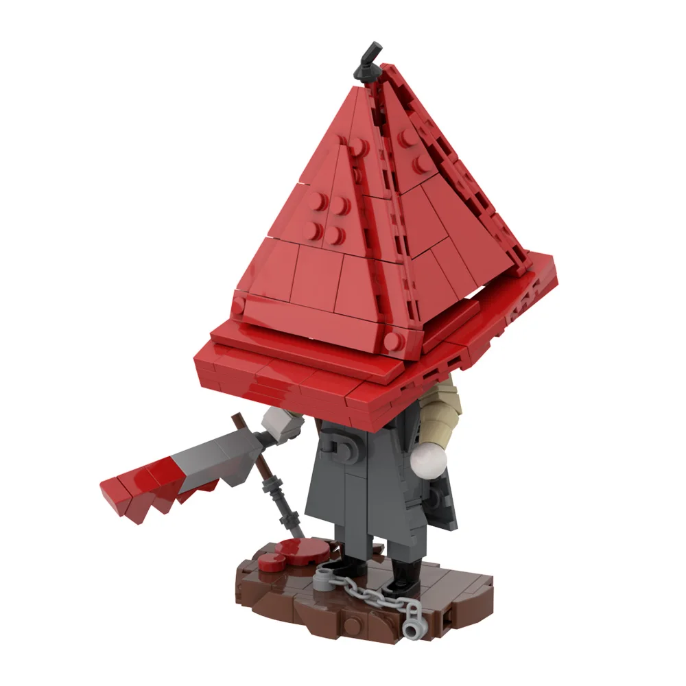 ゴブリックス MOC サイレント・ヒル ピラミッドヘッド ブロックモデル レッドトライアングルヘッドモンスター