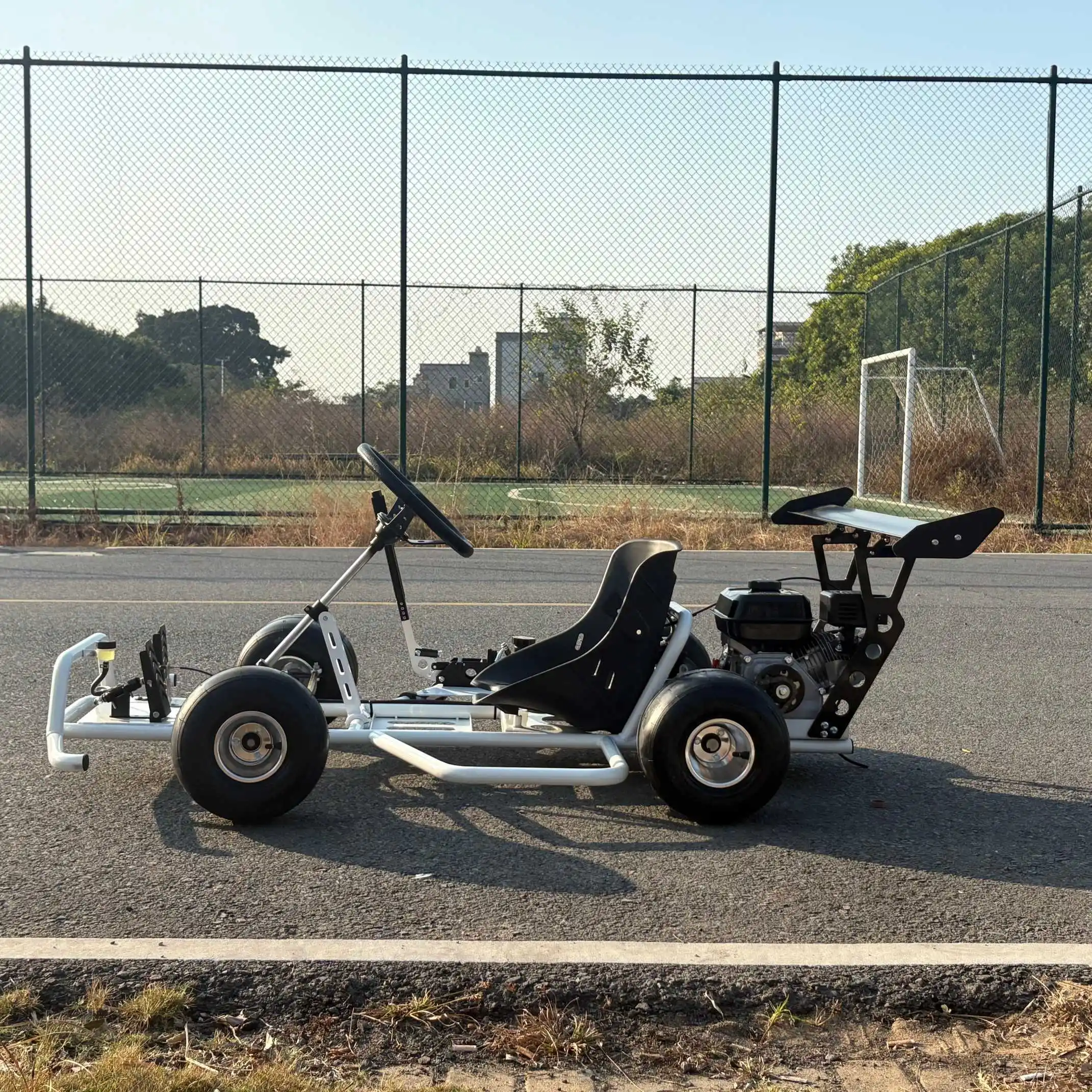 200c Adjuct  Powdered Drive Buggy Monoposto a Buon Mercato Drift Go Kart with Front Hand Brake
