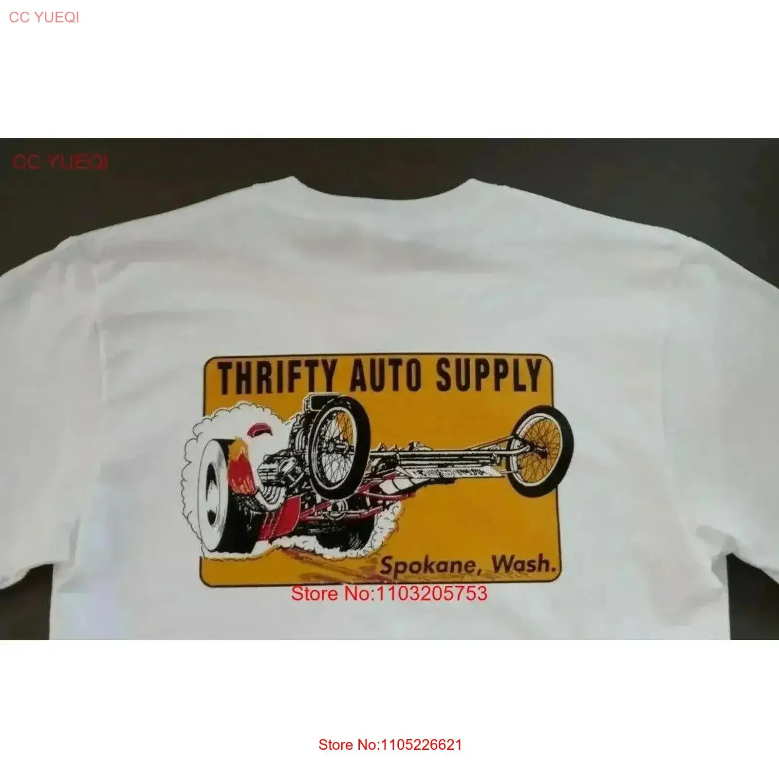 Thrifty Auto Supply Spokane Wa First Nitrous Dragster 1961 Vintage Style T Shirt Washed Comfortable Stretched vintage Washed