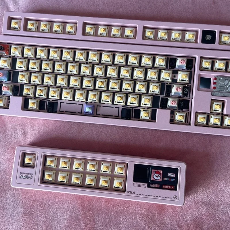 New Matrix Navi Xmas Kit Christmas PAD Numeric Keypad Keyboard F-zone Hot-swap Wireless Bluetooth MX Switch Gamers DIY Teclado
