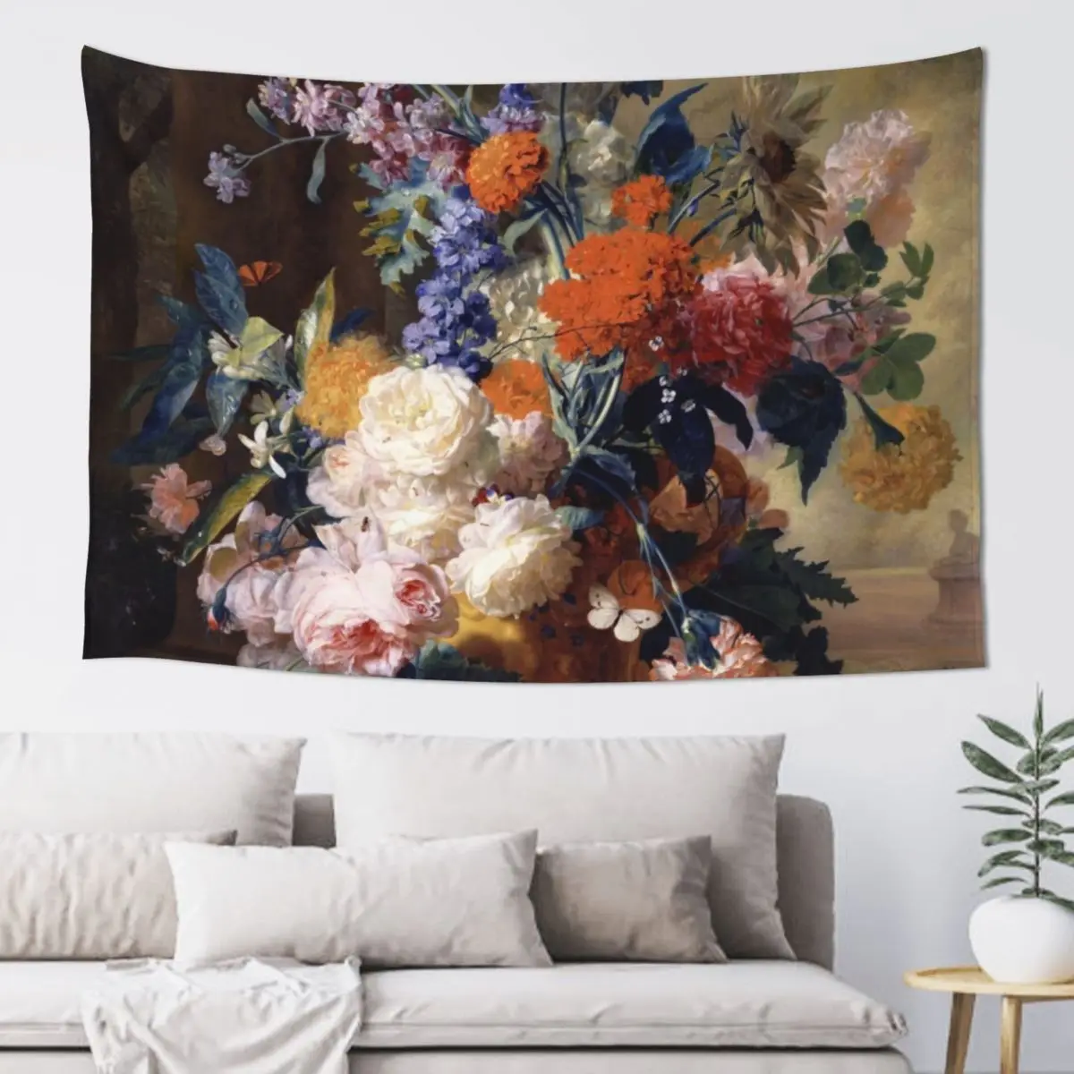 

Jan van Huysum Still Life Tapestry Carpet Wall Anime Decor Decoration Home Tapestry