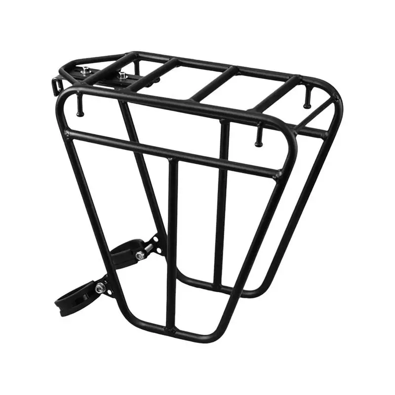 Aluminum Cycle Front Rack Luggage Touring Carrier Racks 25KG Capacity Heavy Duty Steel Cycle Touring Rack For Groceries Cycling