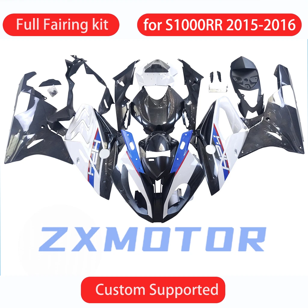 For BMW S1000RR 2015 2016 Full Fairing Set S 1000RR 15 16 Motorcycle ABS Cowling Injection Fairings Bodywork Kit Carbon Fibre