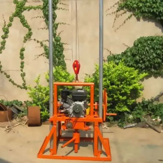 Customized Portable Small Fold Mini Water Well Rig 80m - Engine & Water Pump for Drilling