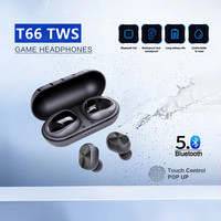 AIR T66 TWS Wireless Headphones with Mic Fone Bluetooth Earphones Sport Running Headset for Apple iPhone Xiaomi T66 Earbuds