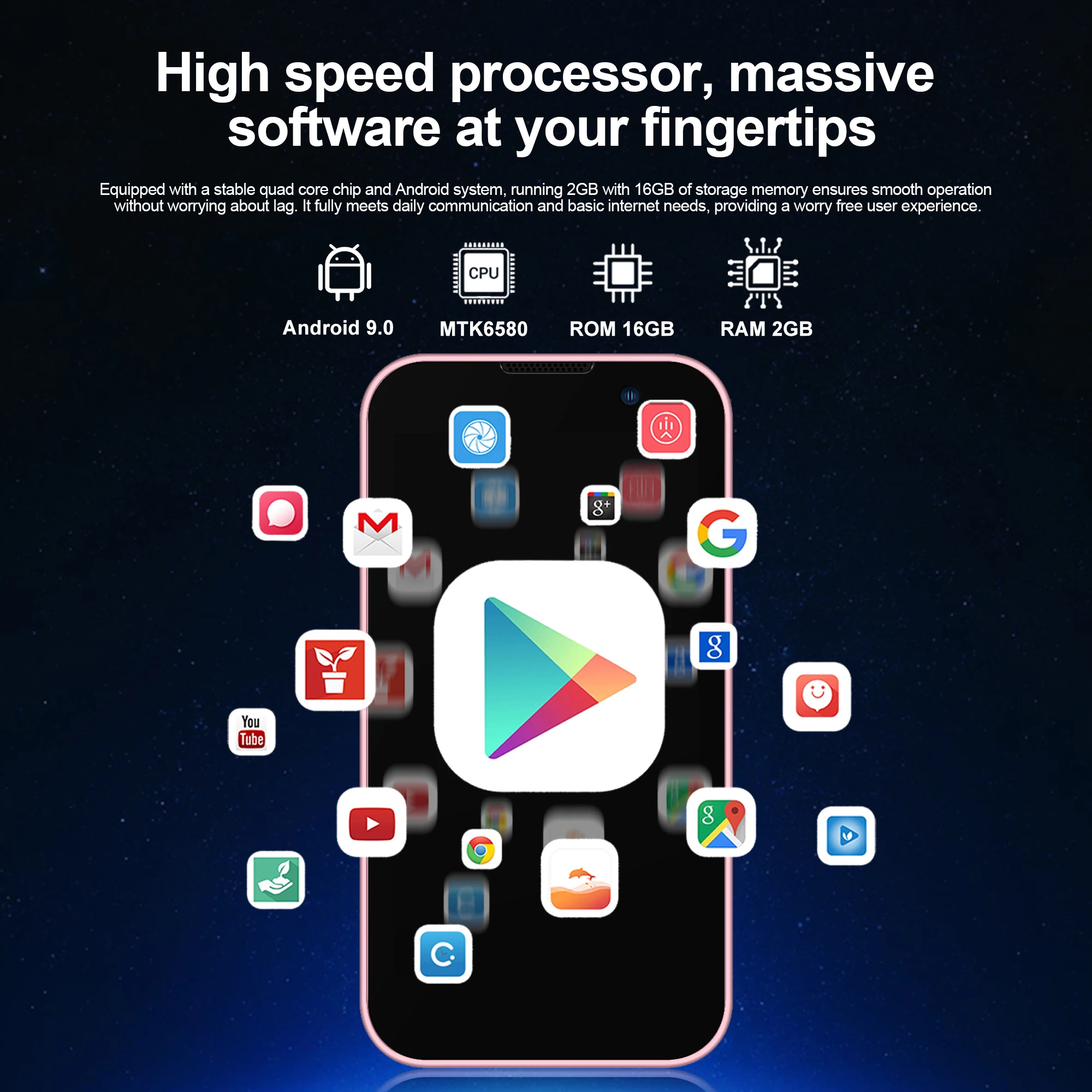 جديد SERVO 17SE هاتف ذكي صغير 3G WCDMA أندرويد 9.0 ثنائي الشريحة الاستعداد 2GB + 16GB واي فاي GPS Play Store Pocket هاتف ذكي 3.0 عرض #4