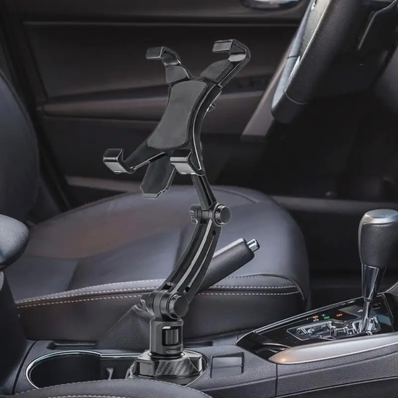 

For Various Cars Cell Phone Cup Car Mount Long Arm Center Console Car Phone Holder 360-Degree Rotating Adjustable Long Arm