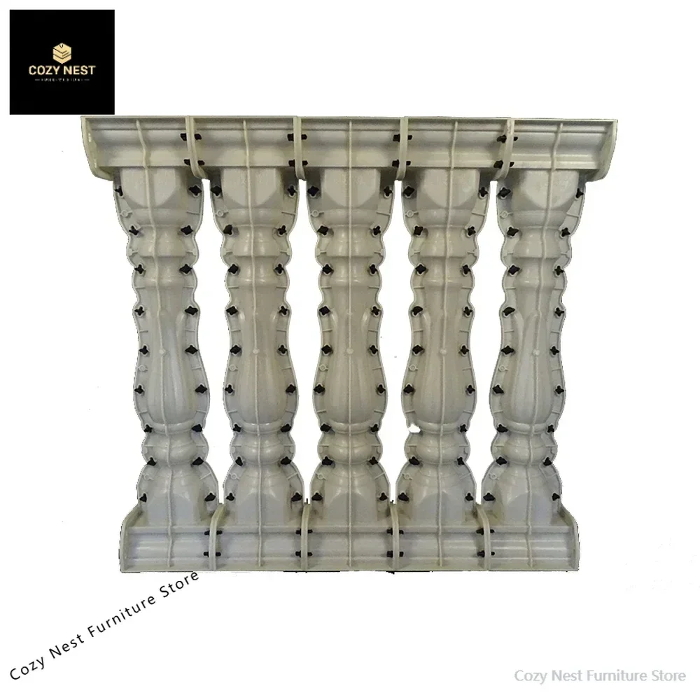 5 Per Meter ABS Terrace Casting decorative handrail vase column concrete Fence form balustrade mold