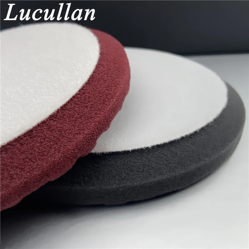 Lucullan Imported 5-inch Medium Soft Cut Polishing Sponge Embossed Design To Lock The Wax and Spray Evenly