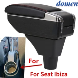 For Ibiza 6j Ibiza 6L armrest box For Seat Ibiza Car Armrest Central storage Box Retrofit with USB Interior Car Accessories