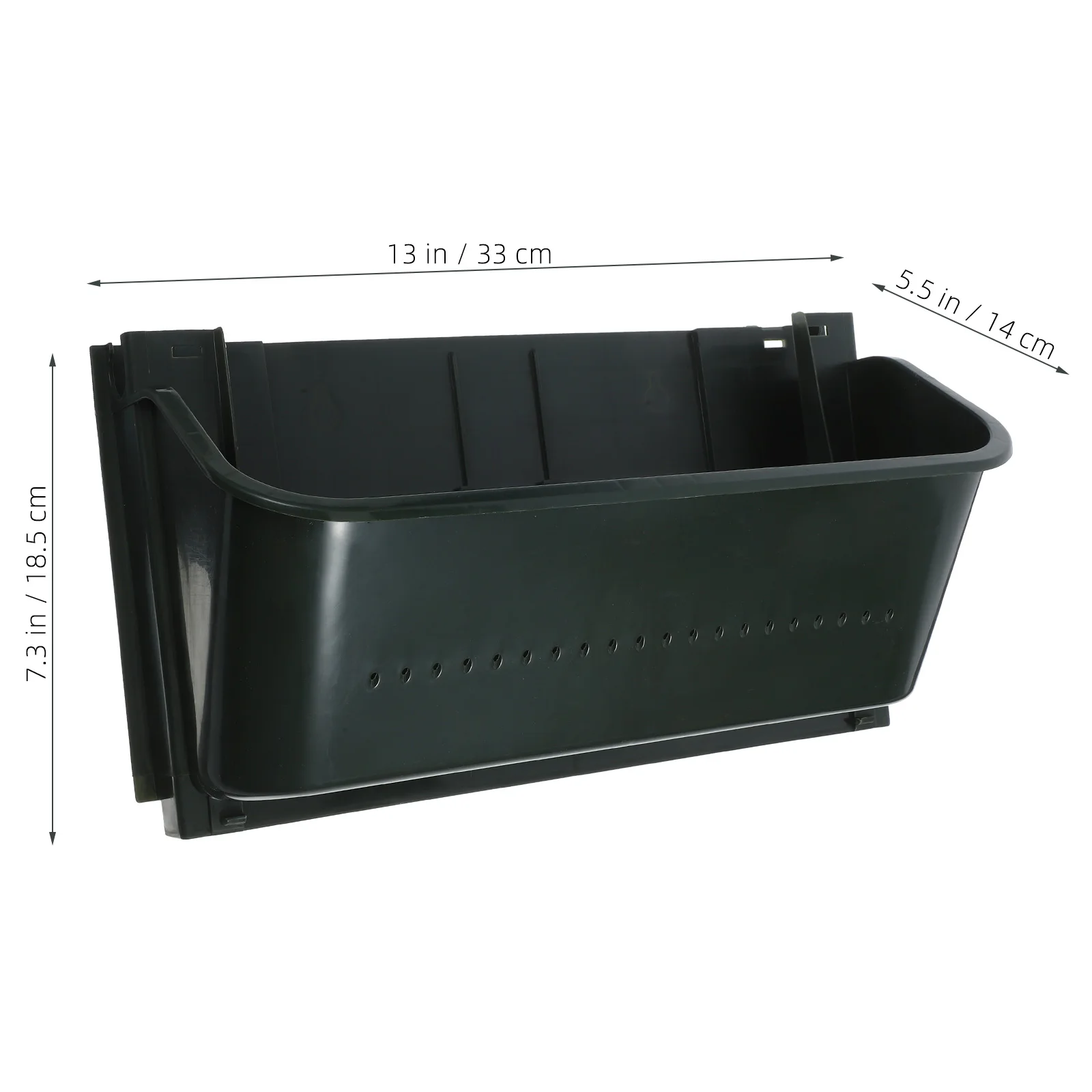 

Wall Mounted Flower Trough Hanging Pot Basket Planter Pots Green 33x14x18cm Vertical Garden Planters Plastic Space