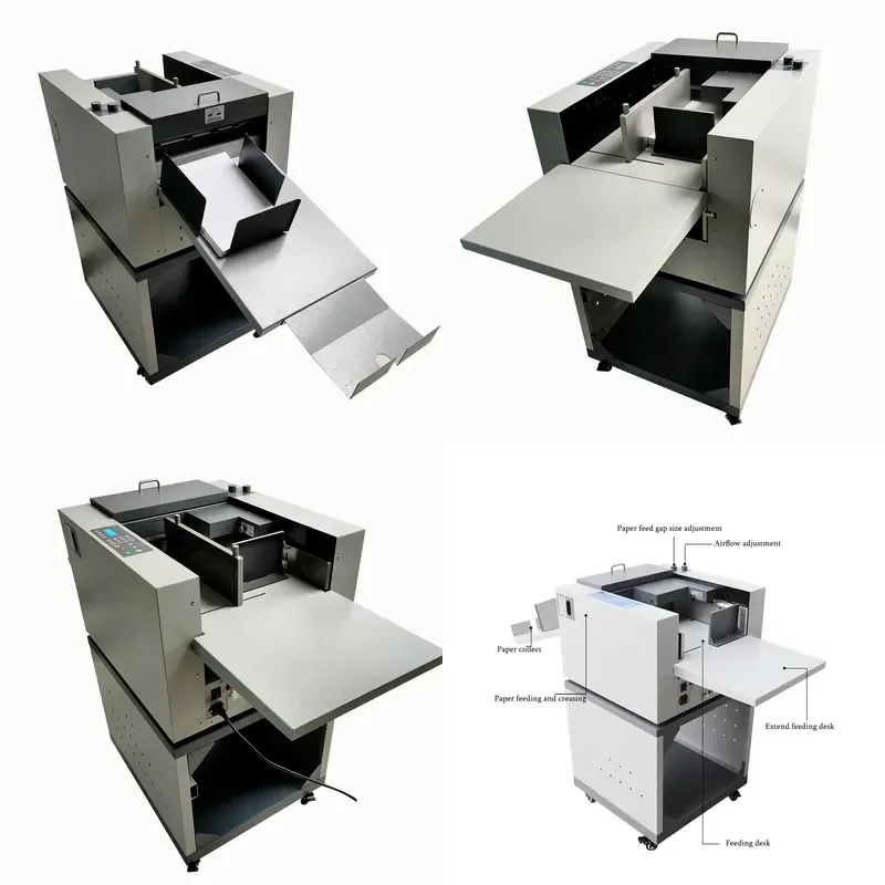 NC350A Automatic Paper Feeding Digital Indentation Piercing Machine for Book Cover Indentation