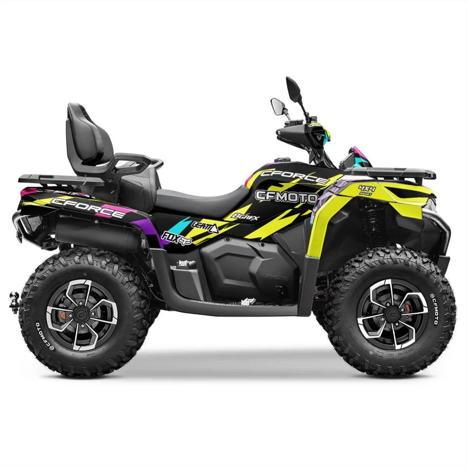 Motorcycle Body Fairing Sticker Decal Protective Quads / Atv 4x4 Full Graphic Kit For CFMOTO CFORCE 600 625 2020-2024 Design-2