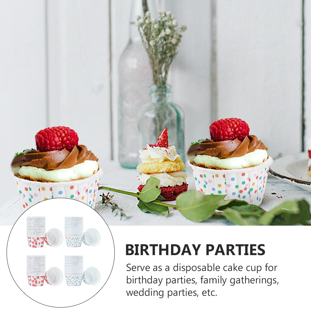 

200Pcs Disposable Ice Cream Cups Paper Dessert Containers for Elegant Sophisticated Party Dinners Disposable Dessert Cup