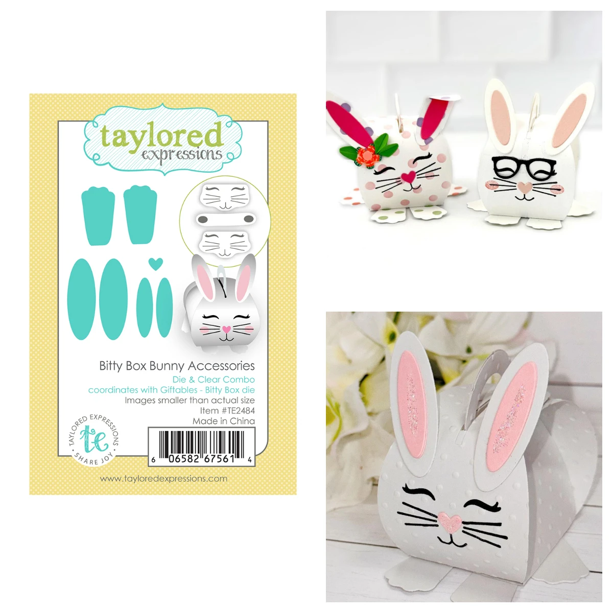 

Bitty Box Bunny Accessories Easter Metal Cutting Dies for DIY Scrapbook Card a Year in Giftables Treat Tub Stamp Set 2026 New