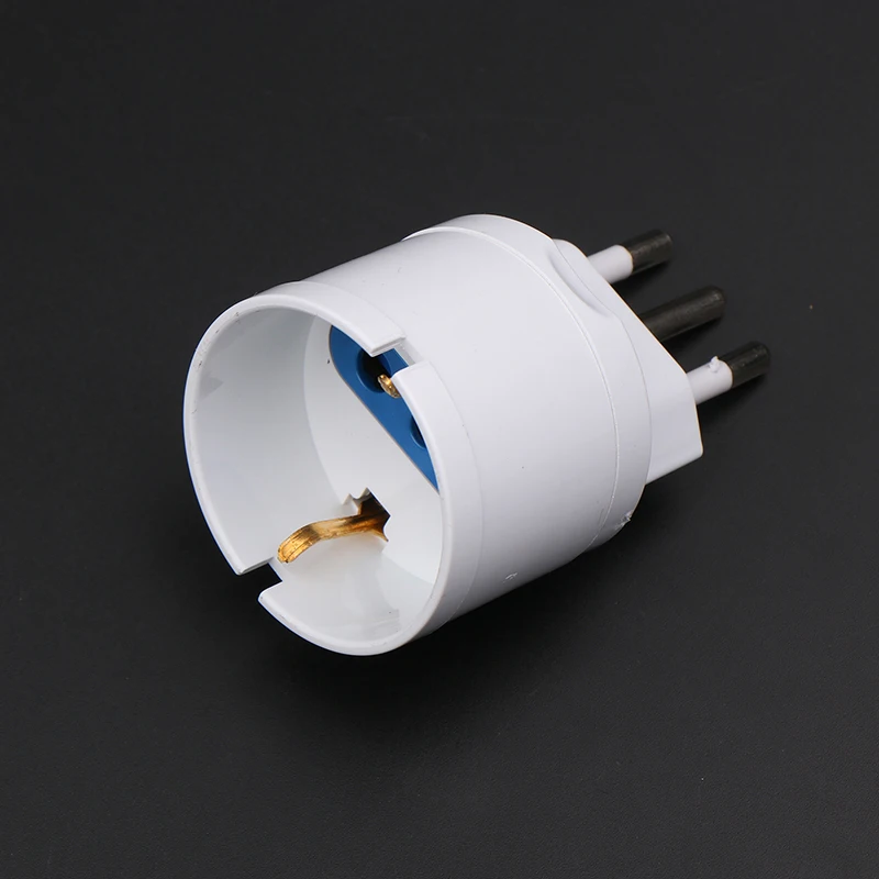 1 Piece AC 250V Power Plug European Eu Plug To Italy Standard Power Adapter Socket 10A Travel Converter