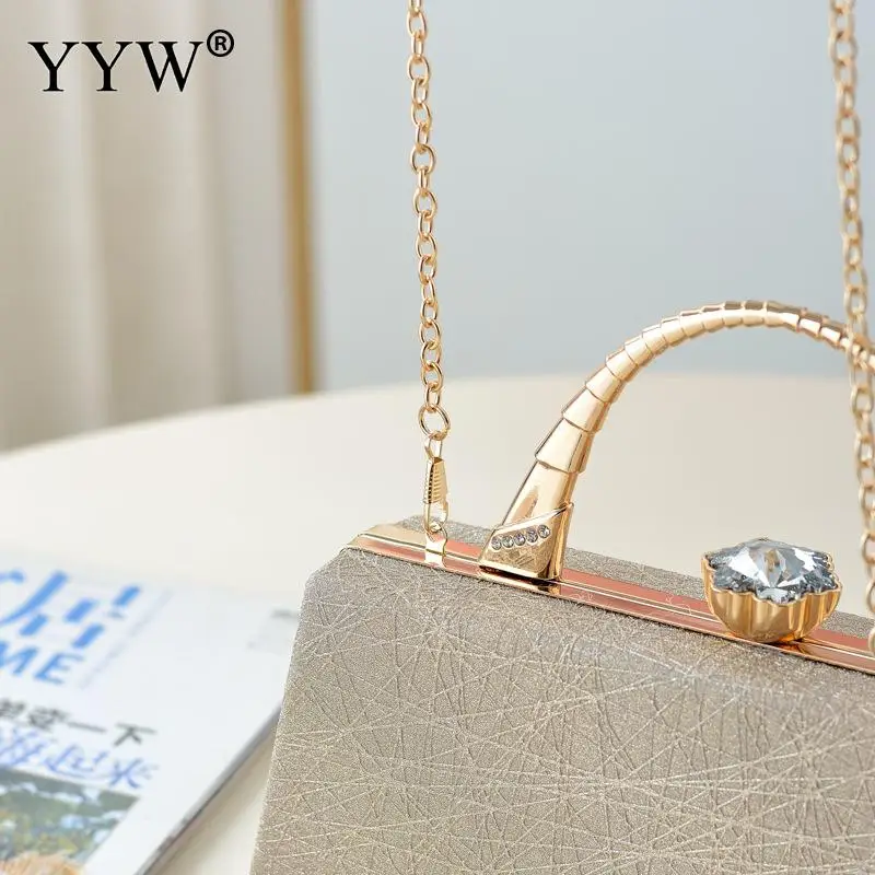Luxury Shiny Evening Clutch Bags Women Fashion Wedding Party Dinner Handbag Gorgeous Elegant Crossbody Purse Wallet High Quality