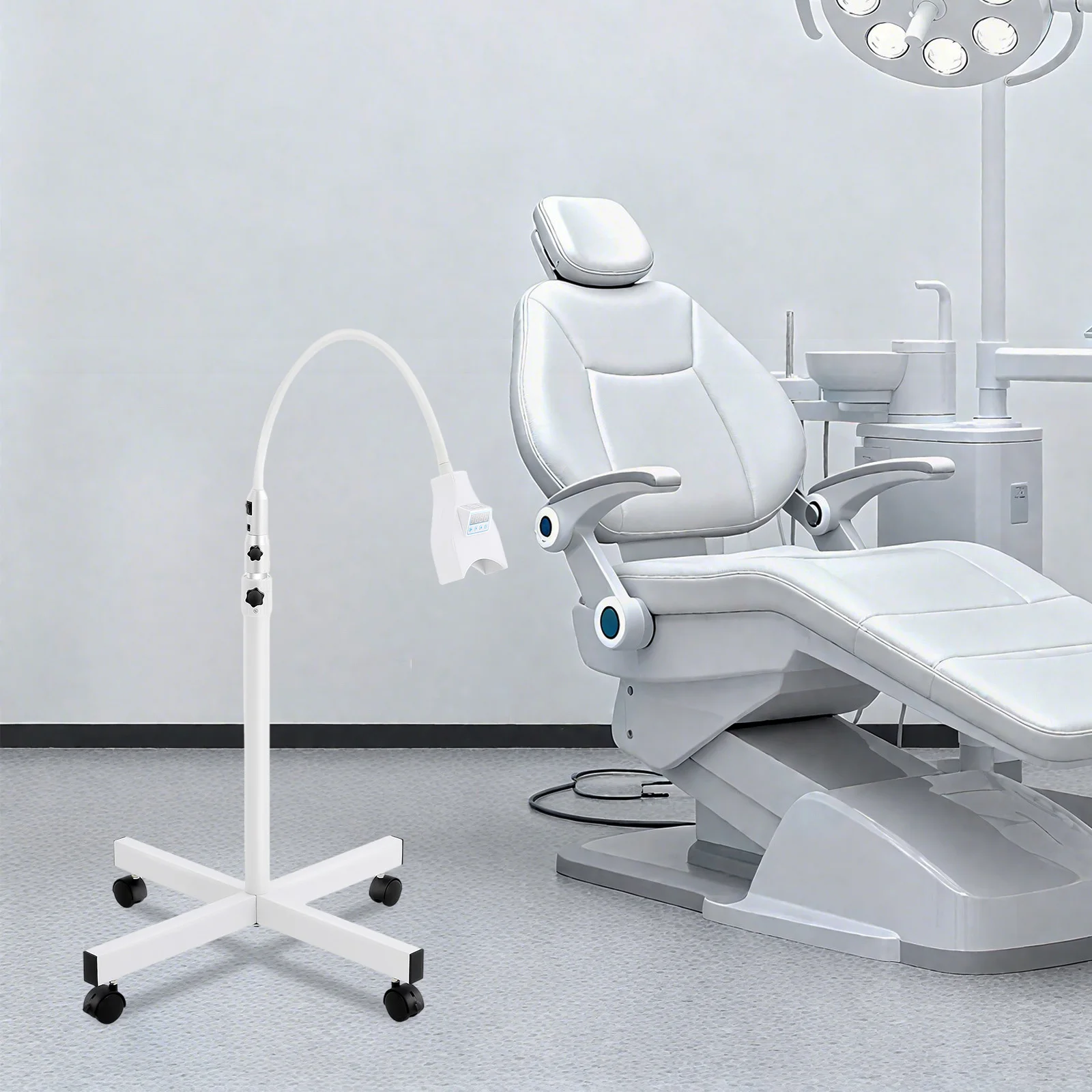 

21W LED Dental Teeth Whitening Machine with Time Setting 3 Times Magnifying Blue Light for Hospitals and Dental Clinics