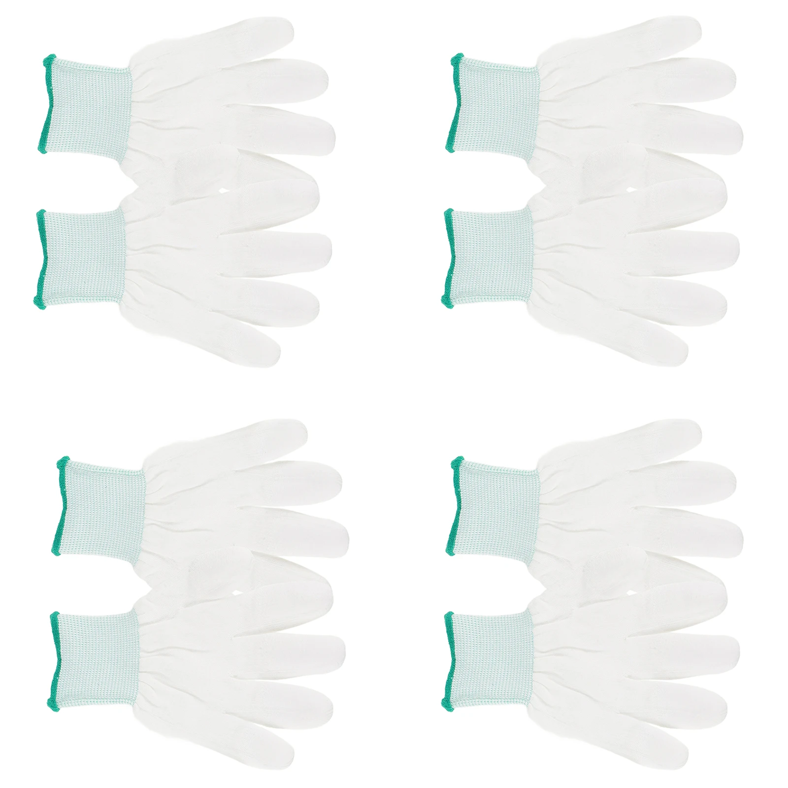 

12 Pairs PU Palm Gloves Reusable Antistatic Waterproof Breathable Work Protection for Electronics Labs Gardening Construction