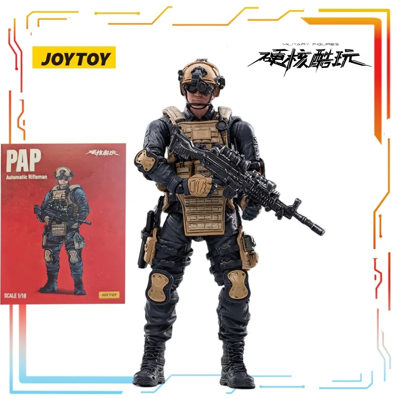 JOYTOY Original 1/18 producto terminado serie de soldados móviles PAP fuerzas especiales modelo de figura de acción juguetes modelo regalos para niños
