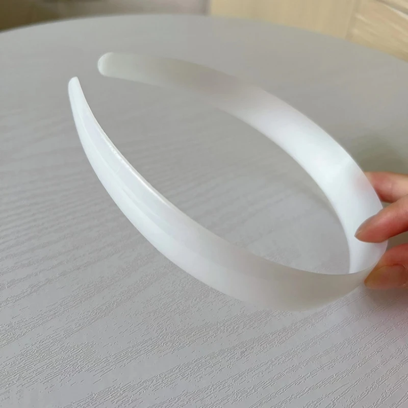 3 stücke 20/25/30/40mm weiße Kunststoff Stirnbänder einfach keine Zähne Kopf Reifen Band Basis für DIY Haarschmuck Herstellung Stirnbänder Zubehör – Detail 9