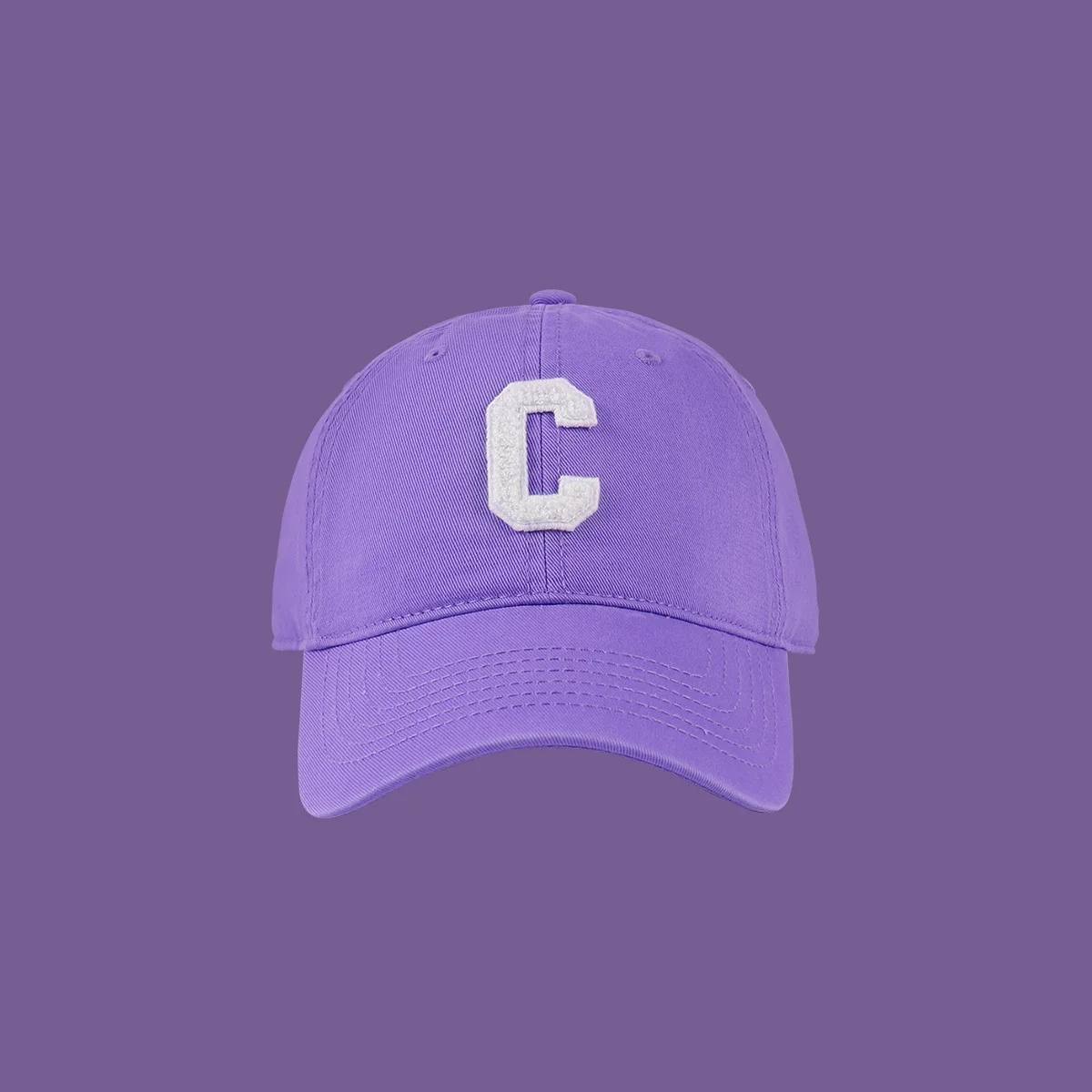 New Fashion Designer Purple Hats Outdoor Sports Baseball Cap Unisex Adjustable Cotton Customized Embroidery Plain Baseball Cap