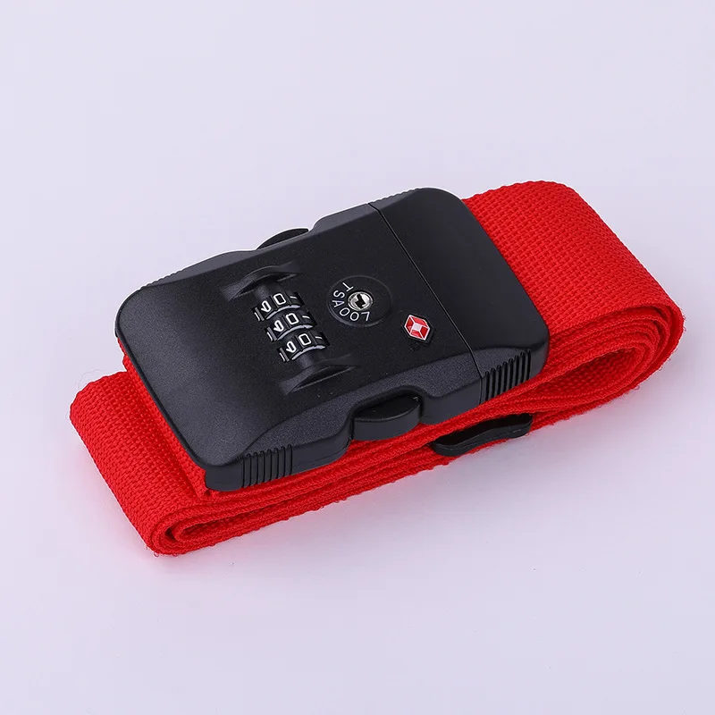 Tsa Wachtwoord Douane Slot Bagage Cross Riem Verstelbare Reizen Koffer Band Bagage Koffer Touw 2M Bandjes Reizen Accessoires
