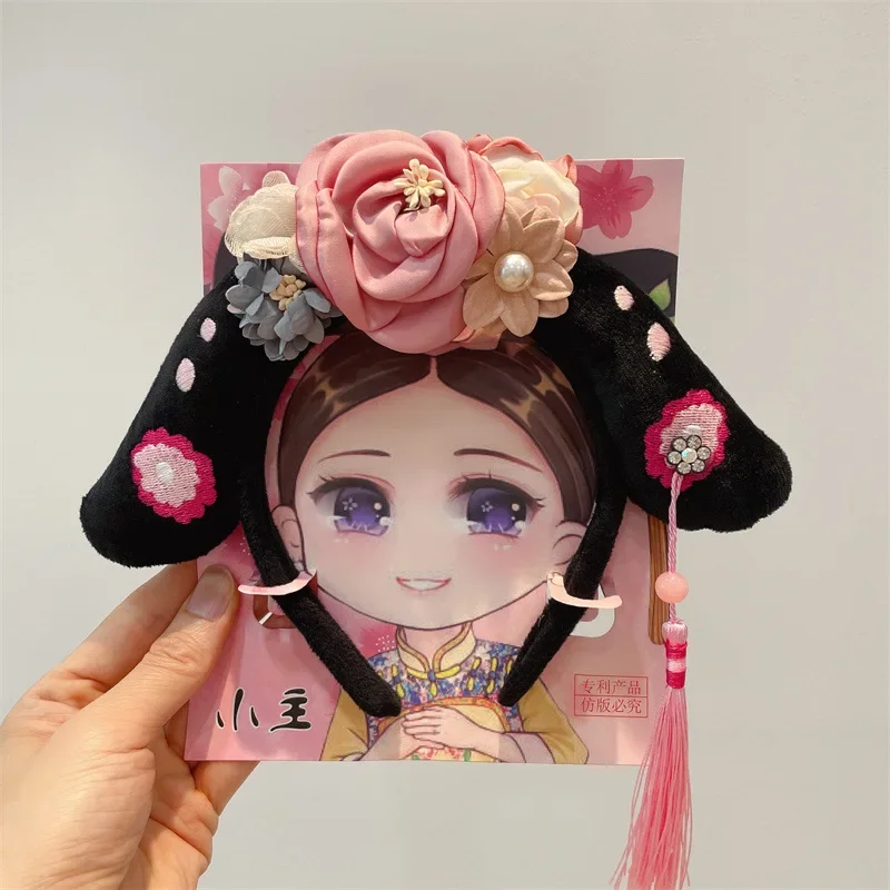 

Luxury Chinese-style Headband with Butterfly Flower and Tassel for Princess Wholesale hair accessories headband