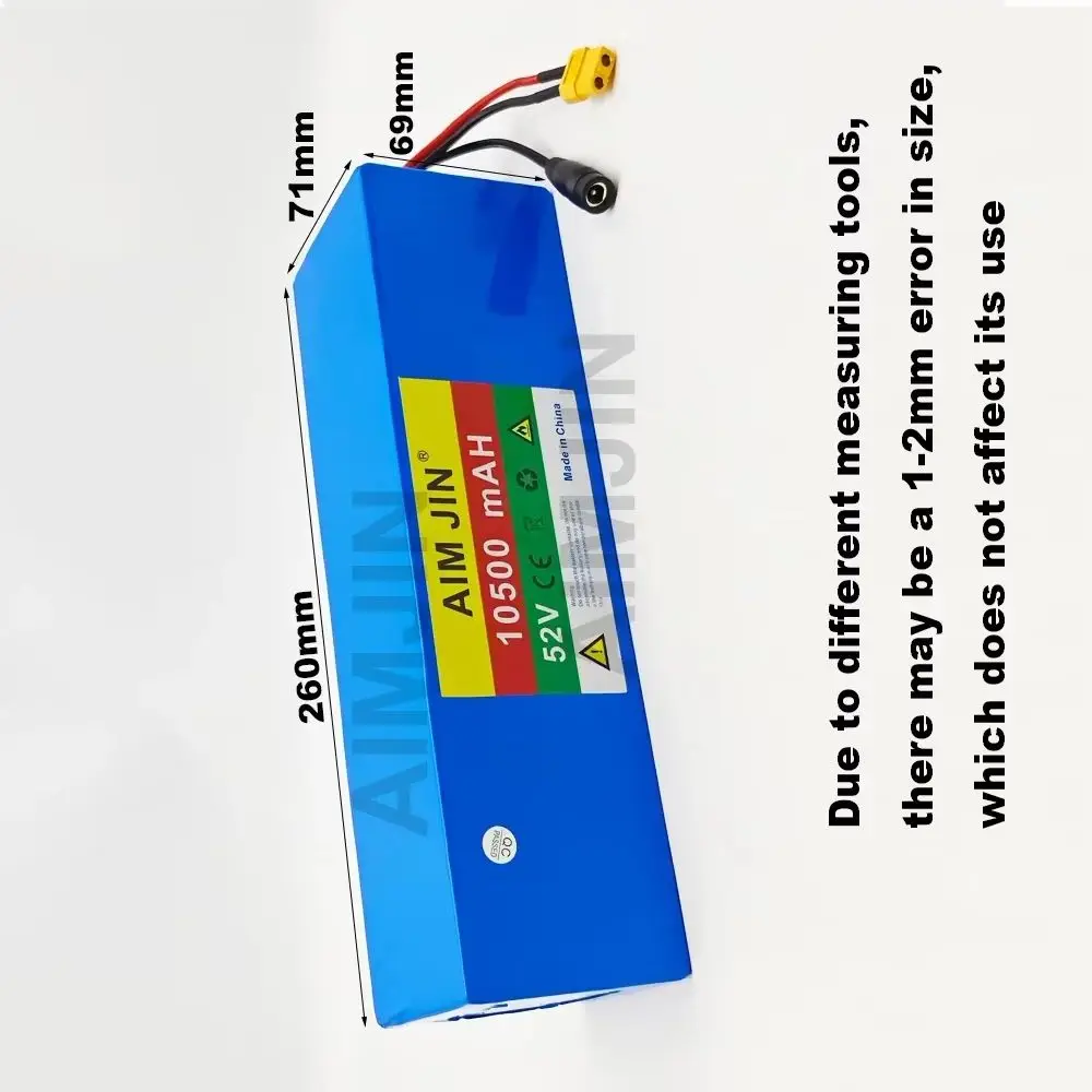 

14S3P battery pack 52V battery 18650 Lithium ion 10500mAH with BMS, For various electronic devices and transportation equipment