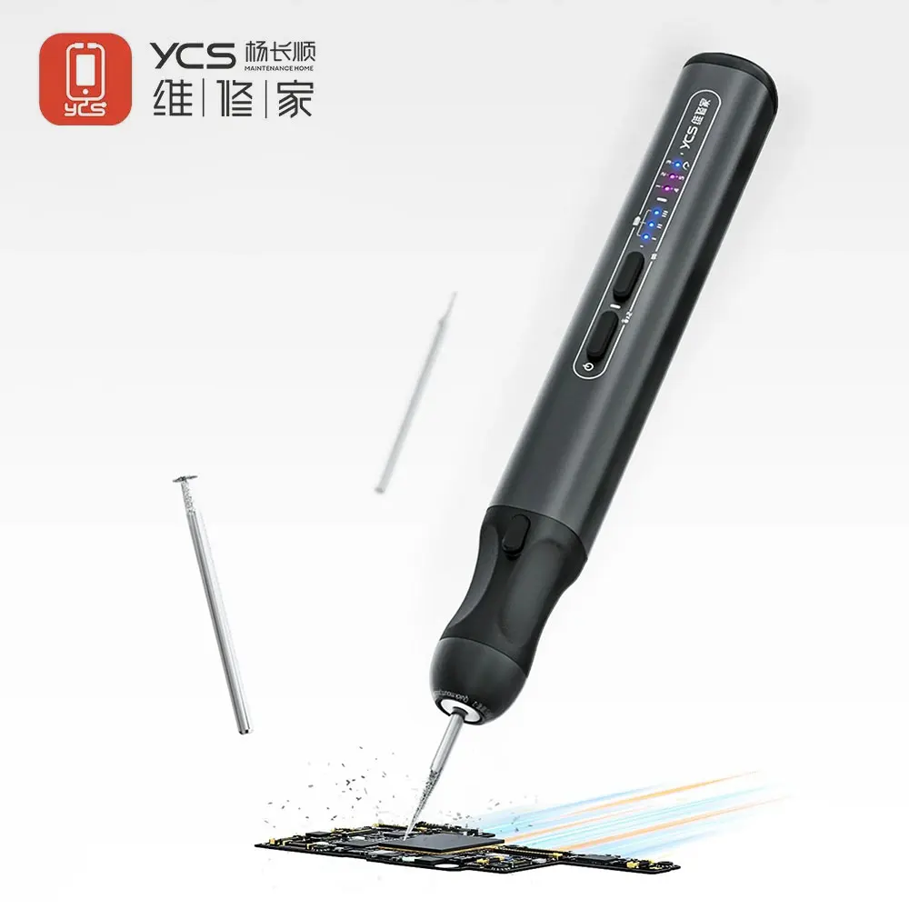 

YCS Electric Chargeable Polish Pen for Phone PCB Screen Motherboard Repair Professional Drill Grinding Disassembly Hand Tools